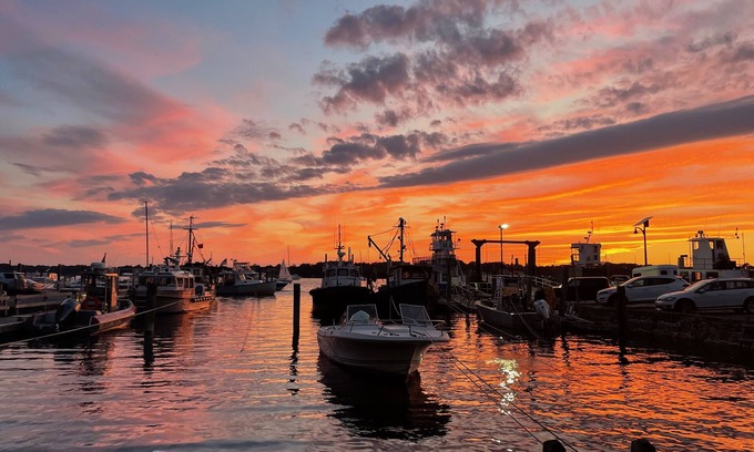 Bristol House | Bristol Harbor Waterfront House in Historic Downtown with Sunsets over Harbor