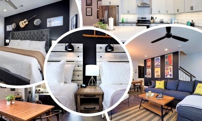 Historic Waverly House | Broadway (5 Min) 12South Sleeps 12 2x Garage