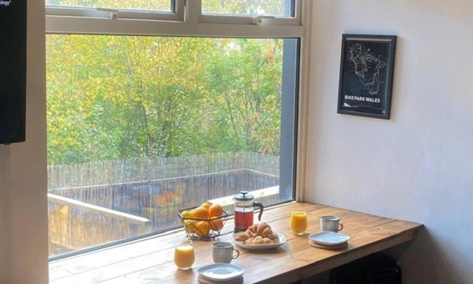 Abercwmboi House | Brooklands House, Visit Wales, secure bike storage, Bike Park Wales