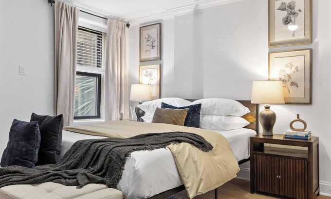 Harlem Apartment | Brownstone 2 Bed with Private Backyard near Subway