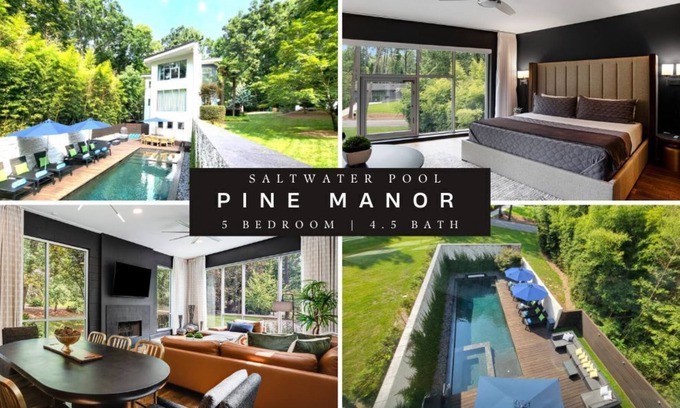 Buckhead House | Buckhead Modern Luxury - Stunning Saltwater Pool