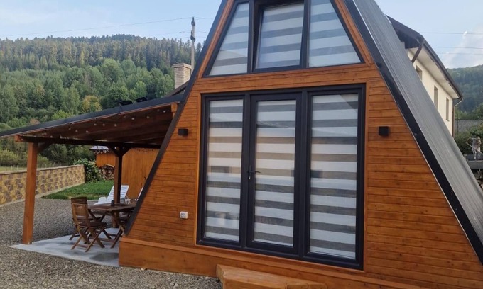 Sucevita Ski Chalet | Bucovina-A-FrameHouse-HotTub-Fireplace-Patio-WiFi
