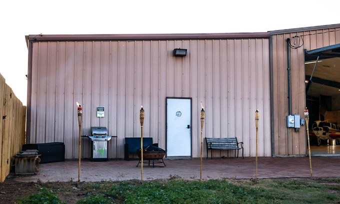 Amarillo House | Buffalo airport Fly Inn. 2 bedroom inside a airplane hangar!
