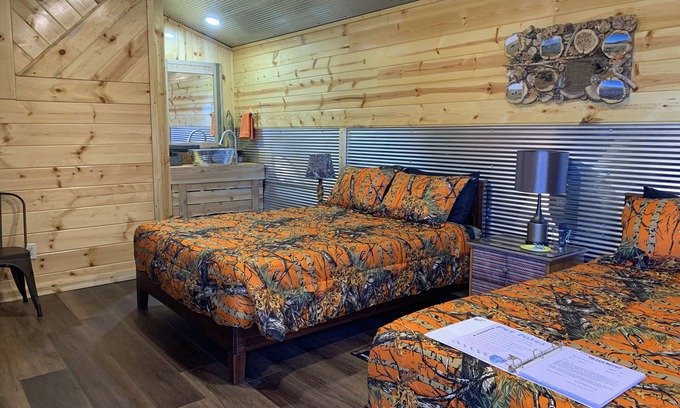 Cache Cabin | Buffalo Wallow Cabin at The Lazy Buffalo Hunting Pet Friendly Wichita Mountains