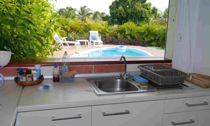 Saint-Francois House | BUNGALOW DOUCEUR: 3 ROOMS WITH PRIVATE SWIMMING POOL in SAINT-FRANCOIS
