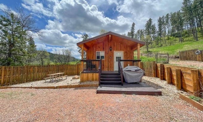 Hermosa Cabin | Bunk House At Gold Creek: Rustic Lux Cabin Near Mt. Rushmore & Custer State Park