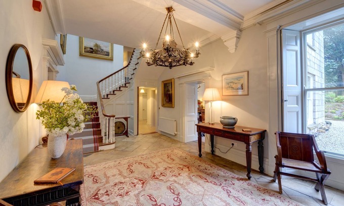 Redruth House | Burncoose House - a house that sleeps 14 guests in 7 bedrooms