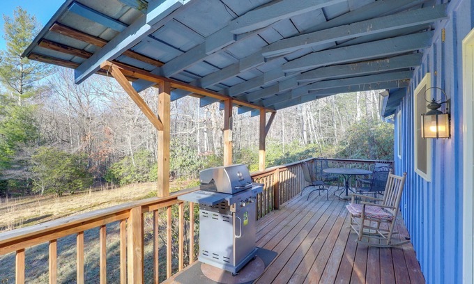 Burnsville Cottage | Burnsville Cabin w/Deck & Trails - Dog Friendly!
