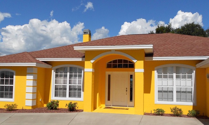 Inverness House | Bursting with Sunshine Pool Home S & G by RedAwning