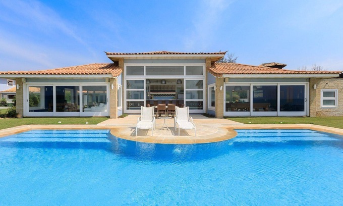 Praia Rasa Villa | Buz043 - Luxury villa with sea front pool in Buzios