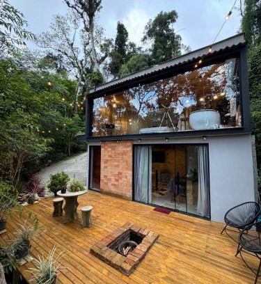 Rancho Queimado Villa | Cabana Entre Árvores- Lavanda