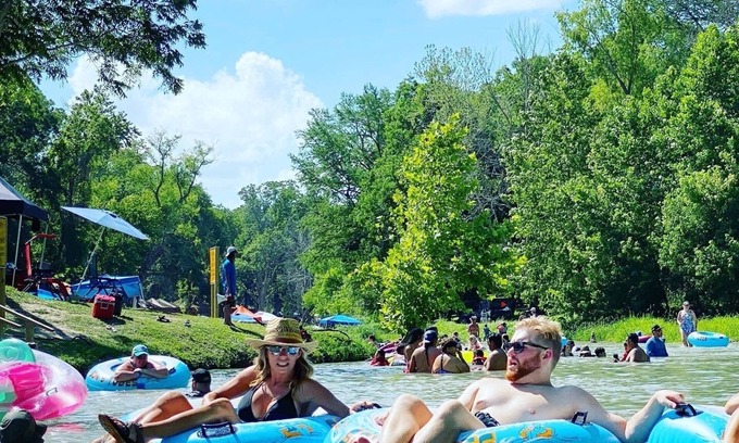 Prairie Lea Cabin | Cabin at Son's Blue River Camp! Stay here & enjoy the gorgeous San Marcos River!