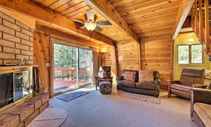 Fawnskin House | Cabin with Deck and Hot Tub Walk to Big Bear Lake!