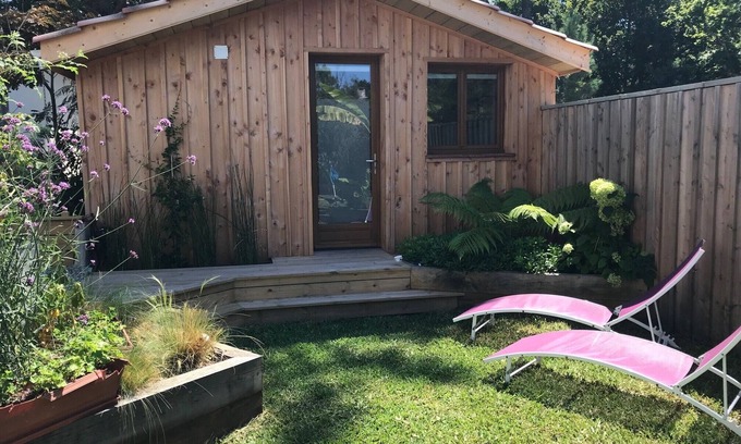 Cap-Ferret Cabin | Cabin with private terrace in a garden in the center of Cap Ferret