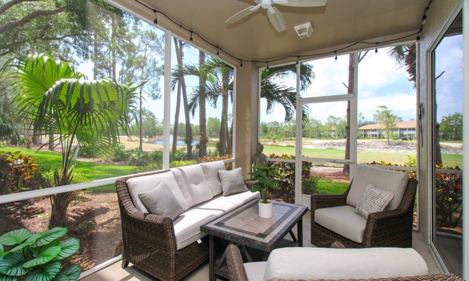 Rural Estates Condo | CALLING ALL GOLF ENTHUSIASTS! 2BR+Den 2BA Condo w/Golf Course & Water View