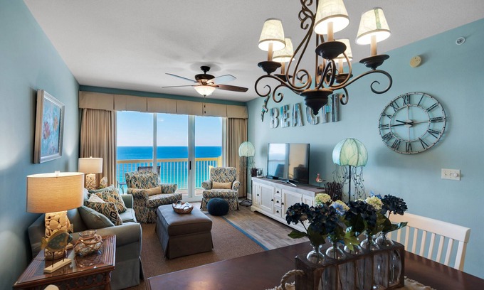 Panama City Beach Condo | Calypso Resort - Direct Beach Front; 3 Bed, 2 Bath Condo, sleeps 9.