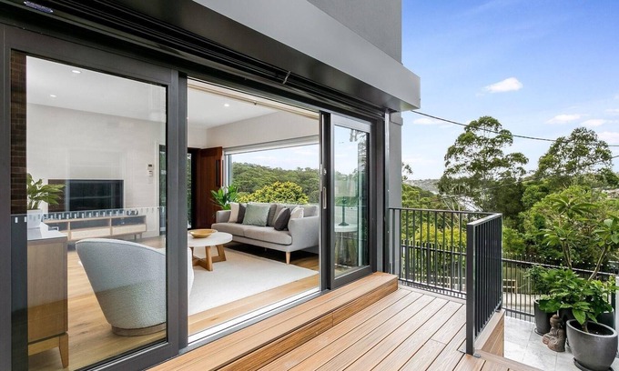 Cammeray Apartment | Cammeray- ROWL1 - Rowlison Parade - Modern 3BR Home with Courtyard Parking Next to Tunks Park in Cammeray