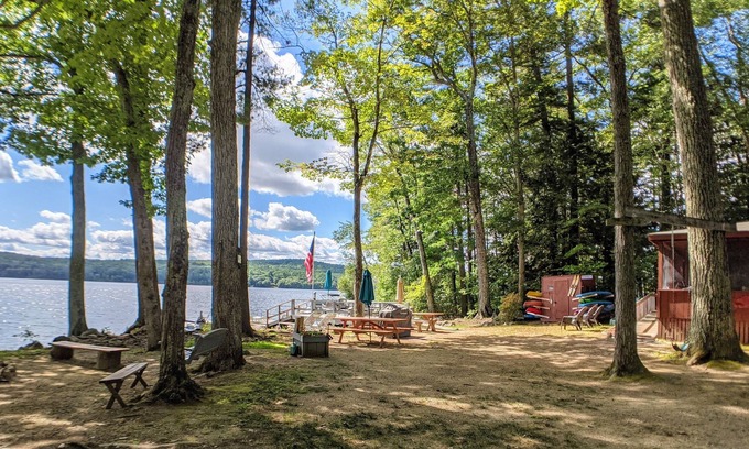Meredith House | Camp Runamuck on Lake Waukewan! Sandy Beach, Dock, Screened Porch!