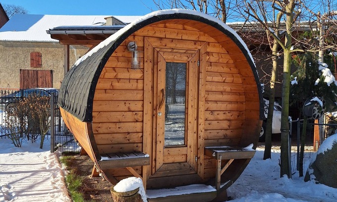 Krostitz Cabin | Camping barrel 1 - idyllically located