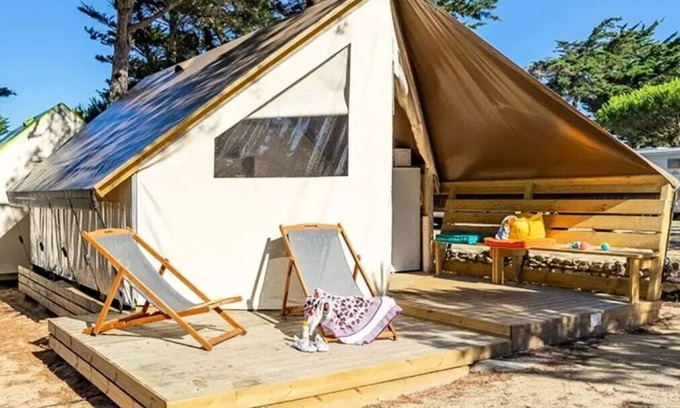 Jard-sur-Mer House | Camping le Bosquet* - Lodge tent 3 rooms 5 people Without Toilet blocks