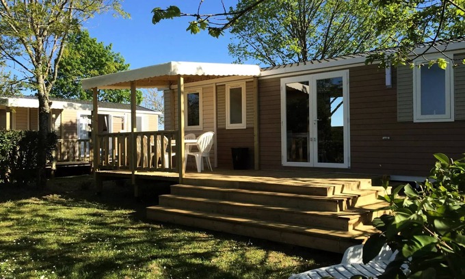 Saint-Laurent-la-Vallee House | Camping Le Daguet * - Cordelia mobile home 3 bedrooms 6 people