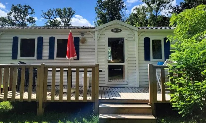 Chemery House | Camping Le Gué* - Mobile home 28 m² - 3 bedrooms for 6/8 people with air conditioning for 8 people