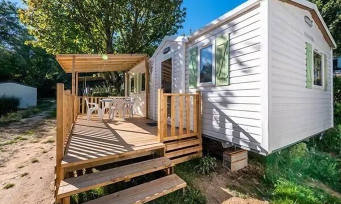 Pont-de-Salars House | Camping Les Terrasses du Lac* - Classic 4-room mobile home for 6 people