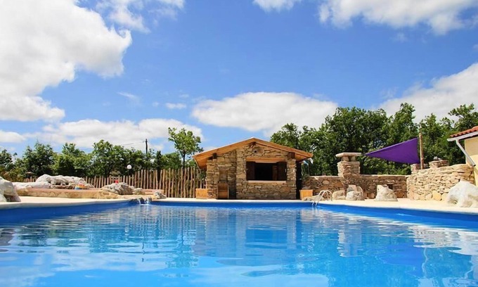 Saint-Antonin Noble Val House | Campsite Les 3 Cantons**** - Tent Lodge 3 rooms 4 perspnnes