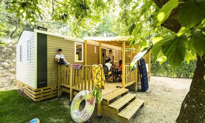 Goudargues House | Campsite Flower le Saint Michelet* - Mobile home Super Mercure Confort 3 Rooms 4 People