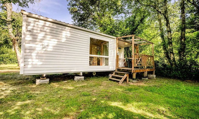 Huelgoat House | Campsite La Rivière d'Argent * - Mobil-home LODGIA - 2 bedrooms - integrated terrace 4 people