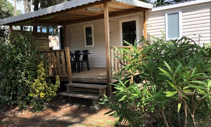 Bollene House | Campsite La Simioune in Provence * - Mobile home VENTOUX - 2 bedrooms + TV (2 adults + 2 children) 2 to 4 people - 2 pers. included in the tariff