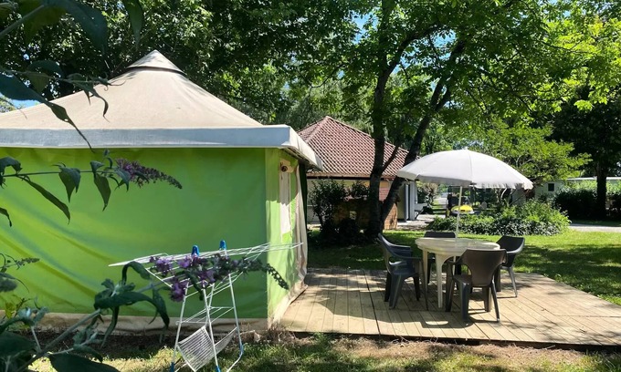 Puybrun House | Campsite La Sole* - 3 Room Canvas Bungalow 5 People