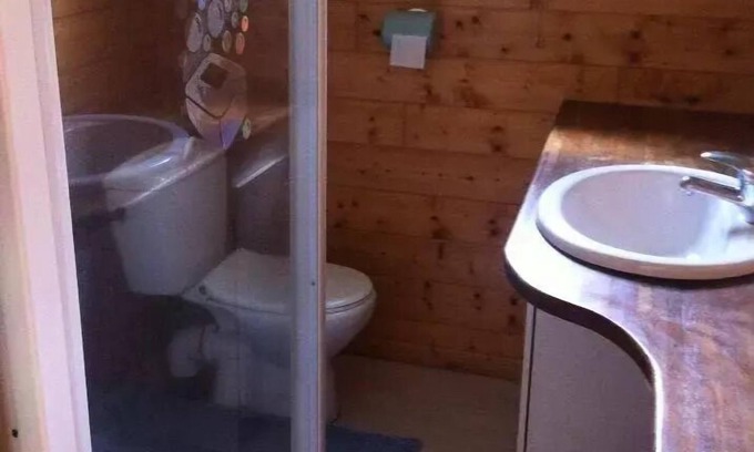Licques Ski Chalet | Campsite Les Pommiers des 3 Pays * - Chalet wood (n° 24) 5 persons