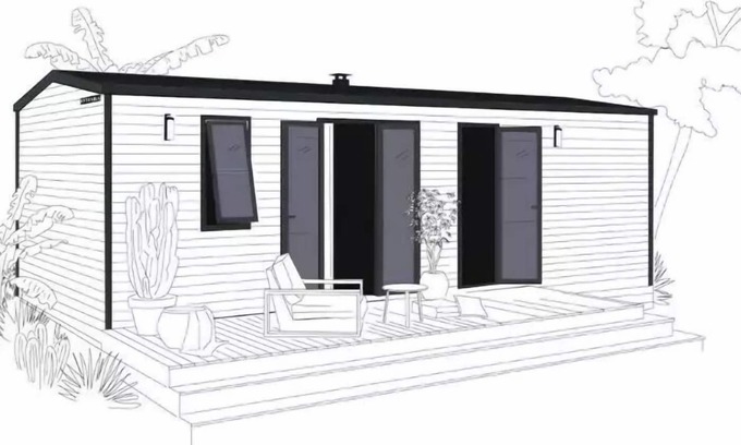 Saint-Satur House | Campsite Les Portes de Sancerre*** - Mobile home Ohara 884 4 Rooms 6 People