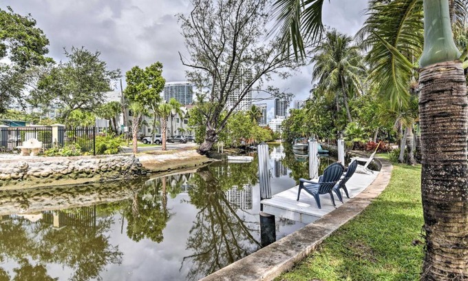 Beverly Heights Apartment | Canal-Front Condo Walk to Downtown Ft Lauderdale!