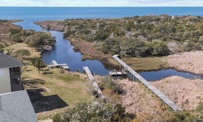 Frisco House | Canalfront Dog Friendly Home in Frisco with Elevator and Private Boat Dock
