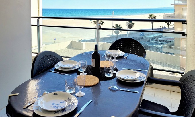 Mediterranee Apartment | Canet-en-Roussillon - Studio alcove 4 pers - Terrace - Private Parking