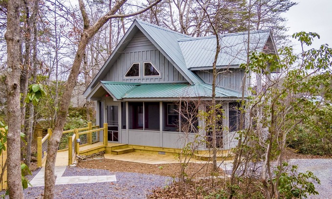 Mentone Cottage | Canyon Falls Cottage on an estate at Desoto Falls Mentone AL Central Time Zone