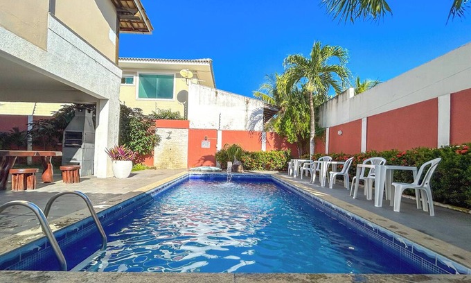 Pouso Alegre Buraquinho House | Casa a 50m do mar com 6/4 em Vilas do Atlântico/B