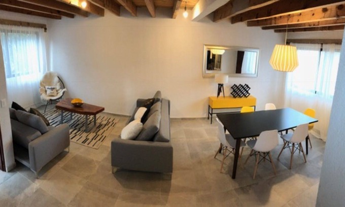 Centro Villa | Casa Amarilla en el centro de Tequisquiapan para 6 personas