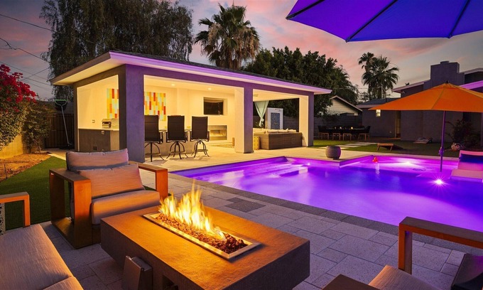 South Scottsdale Villa | Casa Bliss| Outdoor Kitchen| Cabana| Heated Pool