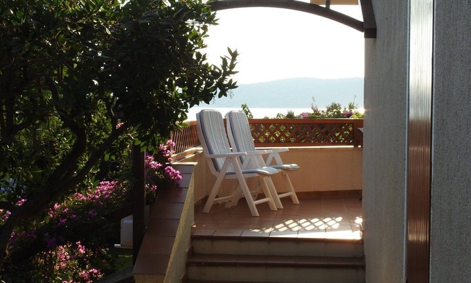 Porto Taverna House | Casa Bouganville, sea view 2 minutes walk to the beach, internet Wi-Fi