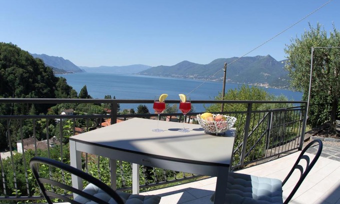 Colmegna Apartment | Casa Colmegna mit traumhaften See- und Bergblick