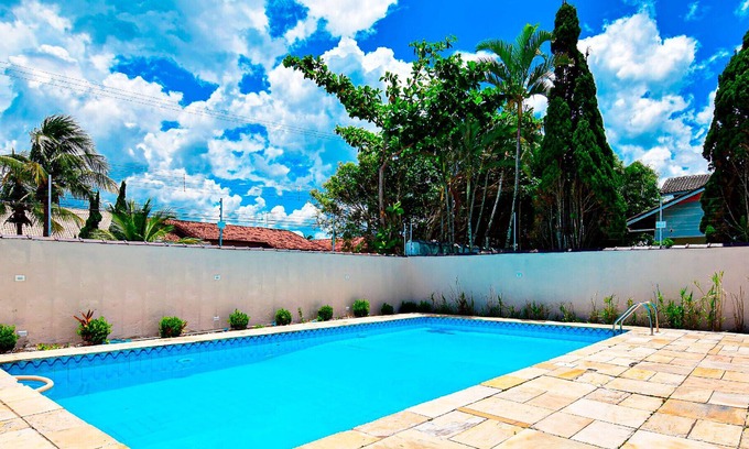 Parque Oasis House | Casa com lazer e Wi-Fi perto da praia em Peruíbe