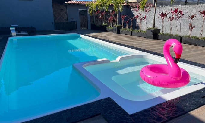 Jardim Rio da Praia House | Casa com Piscina Grande e Hidro