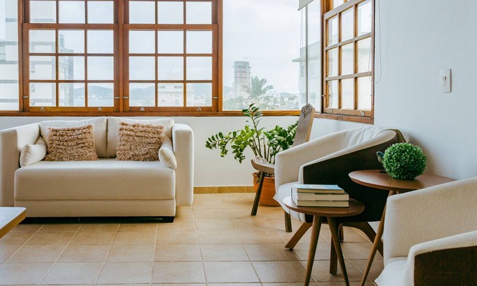 Penha Apartment | Casa com Vista Mar na Praia do Quilombo FS6338