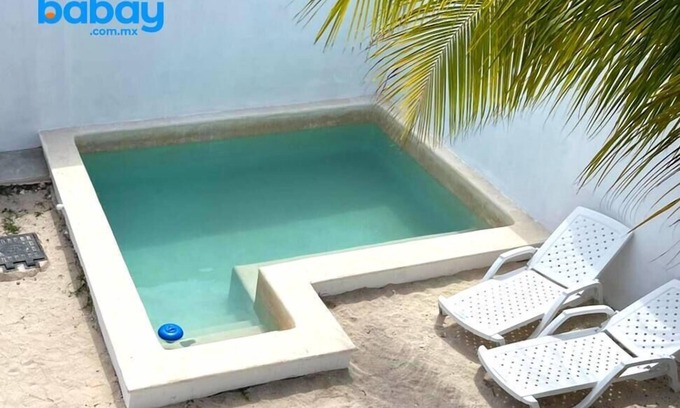 Chicxulub Puerto Apartment | Casa con Piscina en Chixchulub a 100 m de la playa