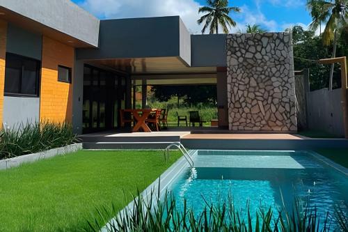 Passo de Camaragibe House | Casa em Milagres| 3 suítes, área gourmet, piscina