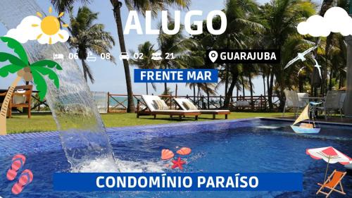 Parafuso House | Casa Frente Mar 5 Suítes Guarajuba em Condomínio