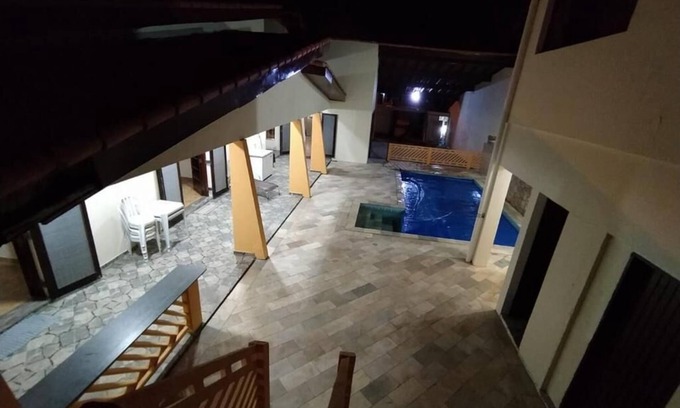 Cibratel II House | Casa Itanhém: Swimming pool | Games | Barbecue | +30 people | 3 min from the beach